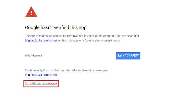 Google Naptár hiba 2.