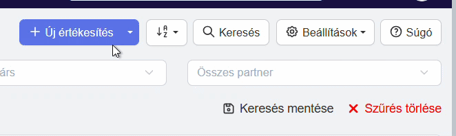 Új adatlap létrehozása