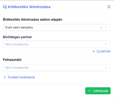 Felelős és partner kiválasztása