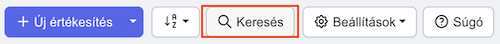 Adatlap összetett keresés gomb