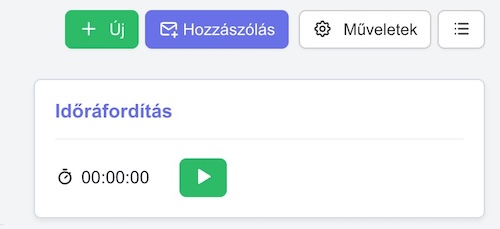 Munkaidő rögzítése automatikusan